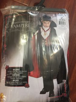 Vampire costume size M 5-7 years