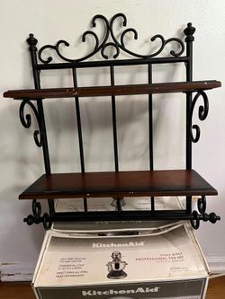 Shelf wood and iron