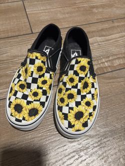 Sunflower Checkered Vans