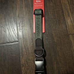 Reddy Olive Jacquard Dog Collar, Large/X-Large 16-26” Brand New