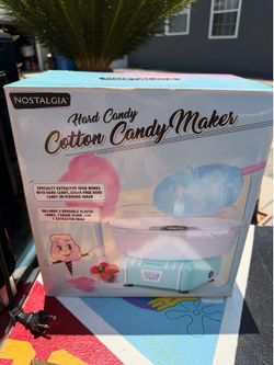 Brand New Nostalgia Cotton Candy Machine – Makes Cotton Candy from Hard Candy & Sugar