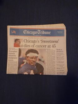 Chicago Sun Times November 2nd 1999 Walter Payton