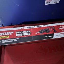 BAUER 20V Brushless Cordless Reciprocating Saw - Tool Only