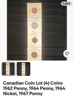 Canadian Coin Lot – 4 Vintage Coins