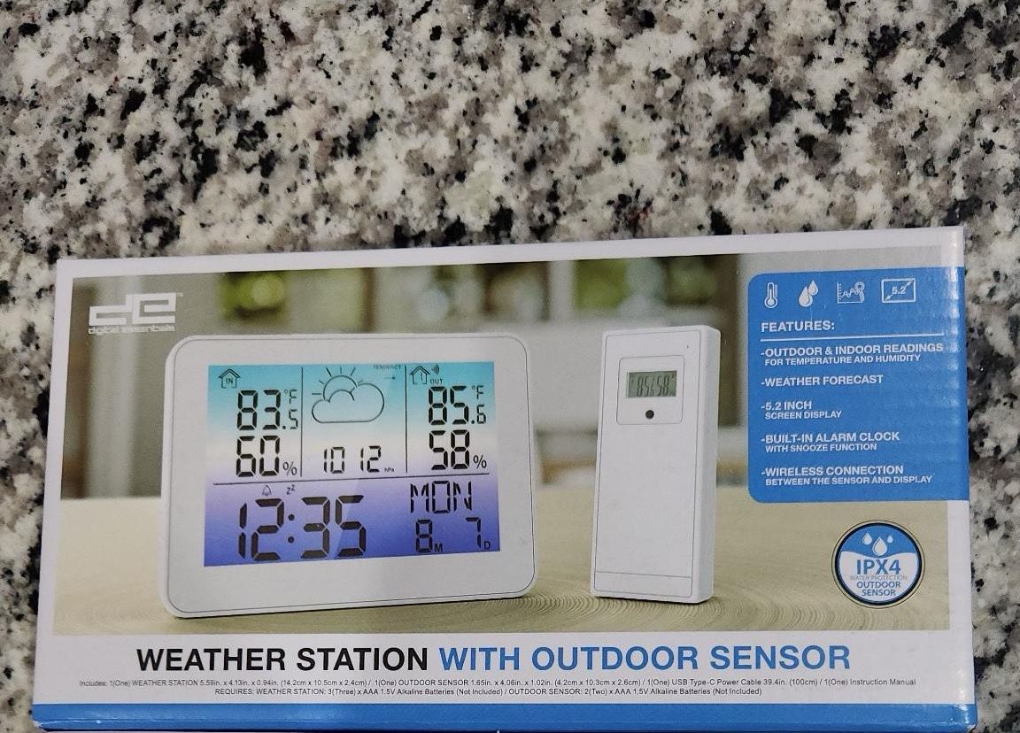 NEW Weather Station with Outdoor Sensor