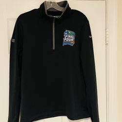 Women’s Official Licensed Nike Golf NCAA Final Four 4 2019 Minneapolis Black 1/4 Zip Pull Over Thumb Holes  Size M