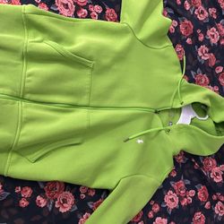 SLIME GREEN POLO RALPH LAUREN ZIP UP JACKET