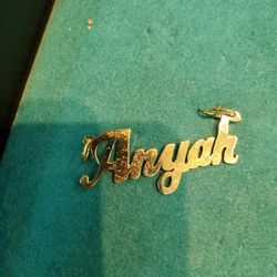 10kt gold whitegold custom name plates