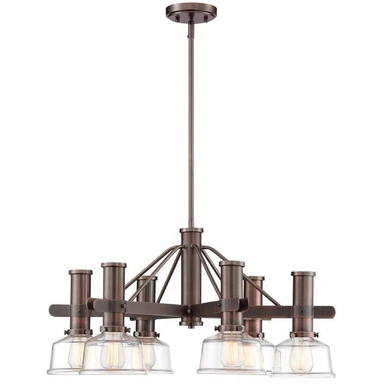 Dimmable Tiered Chandelier 6 Light New In Box