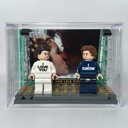 Collectible Force Pack Minifigure Display Case For Lego Star Wars Han & Leia