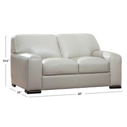 sofa de dos plazas, Buckley Leather Loveseat