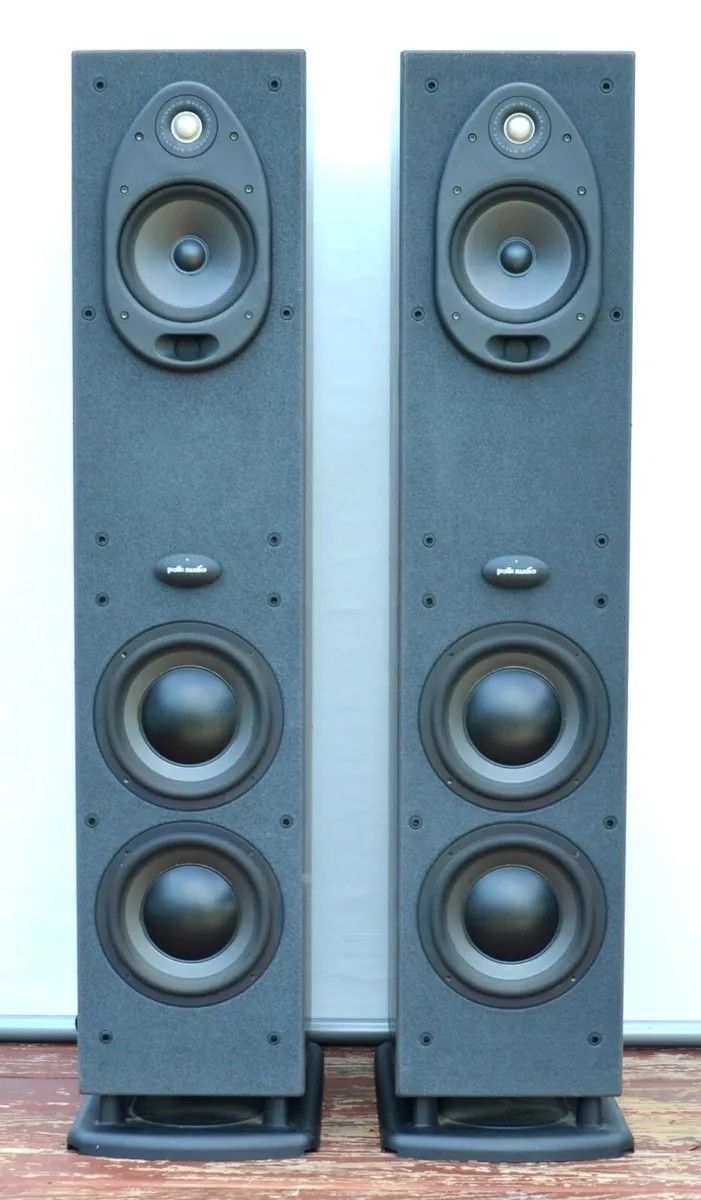 POLK AUDIO RT2000P Tower Speakers With BuiltIn 2 x 8 in. Powered