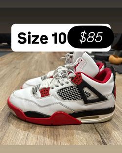 Jordan 4s fire red size 10 men
