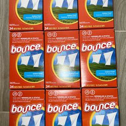 9 Bounce Outdoor Fresh Fabric Softener Dryer (34) Sheets