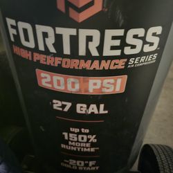 Fortress 27 Gal 200 PSI High Performance Vertical Air Compressor – Great Condition
