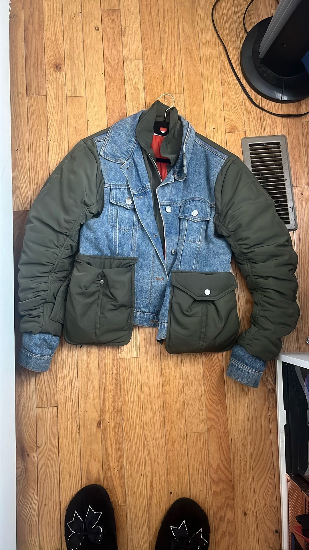 Green And Denim Jacket