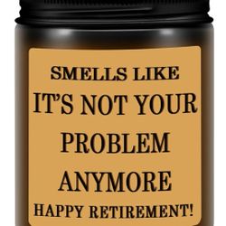 Retirement Gift for Woman, Men, Funny 2025 Retirement Gifts Candle for Women, Men, Friends, Work Bestie, Coworkers, Teachers, Manager