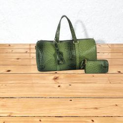 Travel Bag with Pouch Olive Green