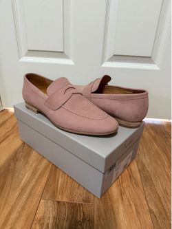 Men’s Curatore Penny Loafer Suede Pink (Rosa) Size 11 US