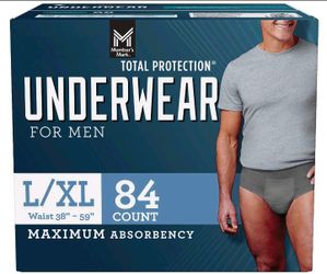 "MEMBER'S MARK" TOTAL PROTECTION INCONTINENCE UNDERWEAR FOR MEN