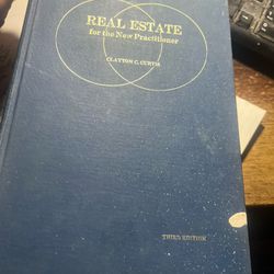 Real estate for the new practitioner book hardcover 1973
