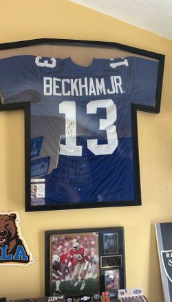 Odel Beckham JR Signed And Framed Jersey