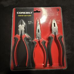 COREBILT  3 PIECE COMFORT GRIP PLIERS