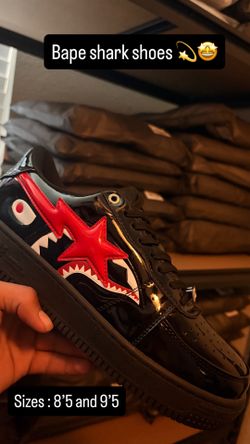 Black shark face shoe 8.5 and 9.5