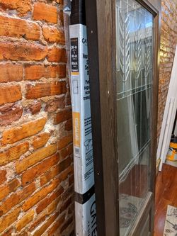 Wooden entry door
