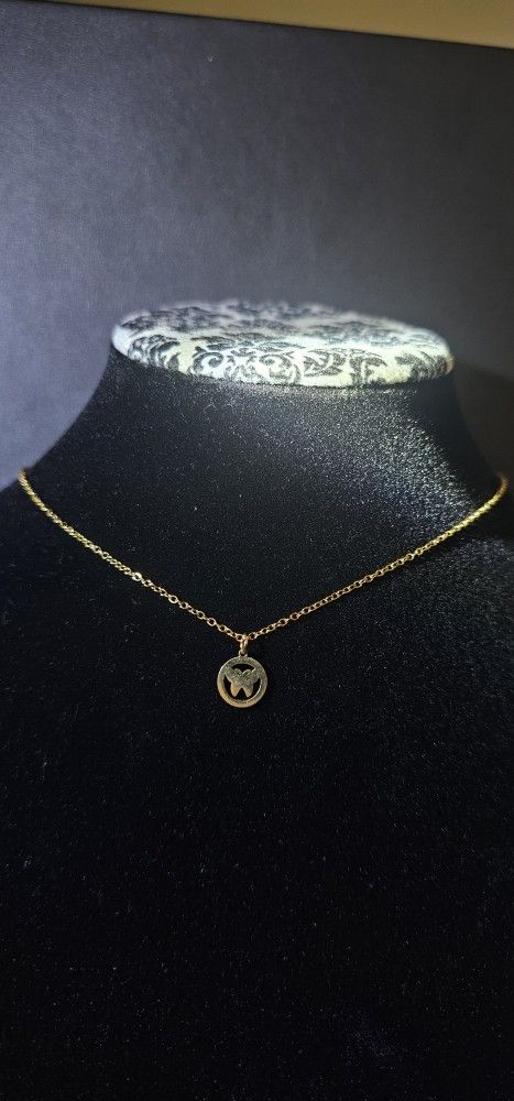 Mini Butterfly Pendant Necklace