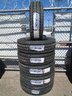 245/70R19.5 New Percheron All Terrain 16 Ply Tires (Set Of 6)