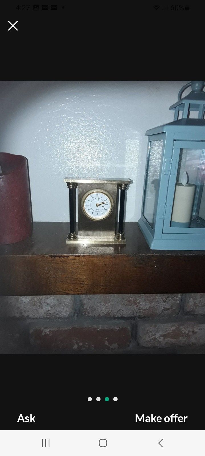 Small Linden Mantle Clock