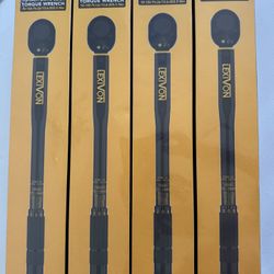 LEXIVON - 1/2-Inch Click Torque Wrench, 10–150 ft-lb / 13.6
