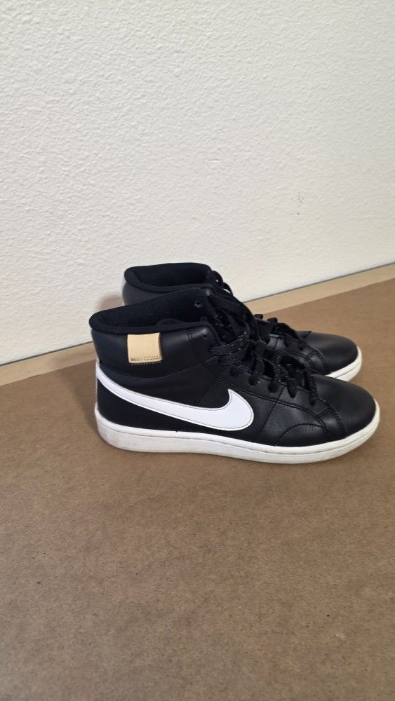 Nike COURT ROYALE 2 MID Black White CT1725 001 Sneakers Shoes Womens Size 6.5