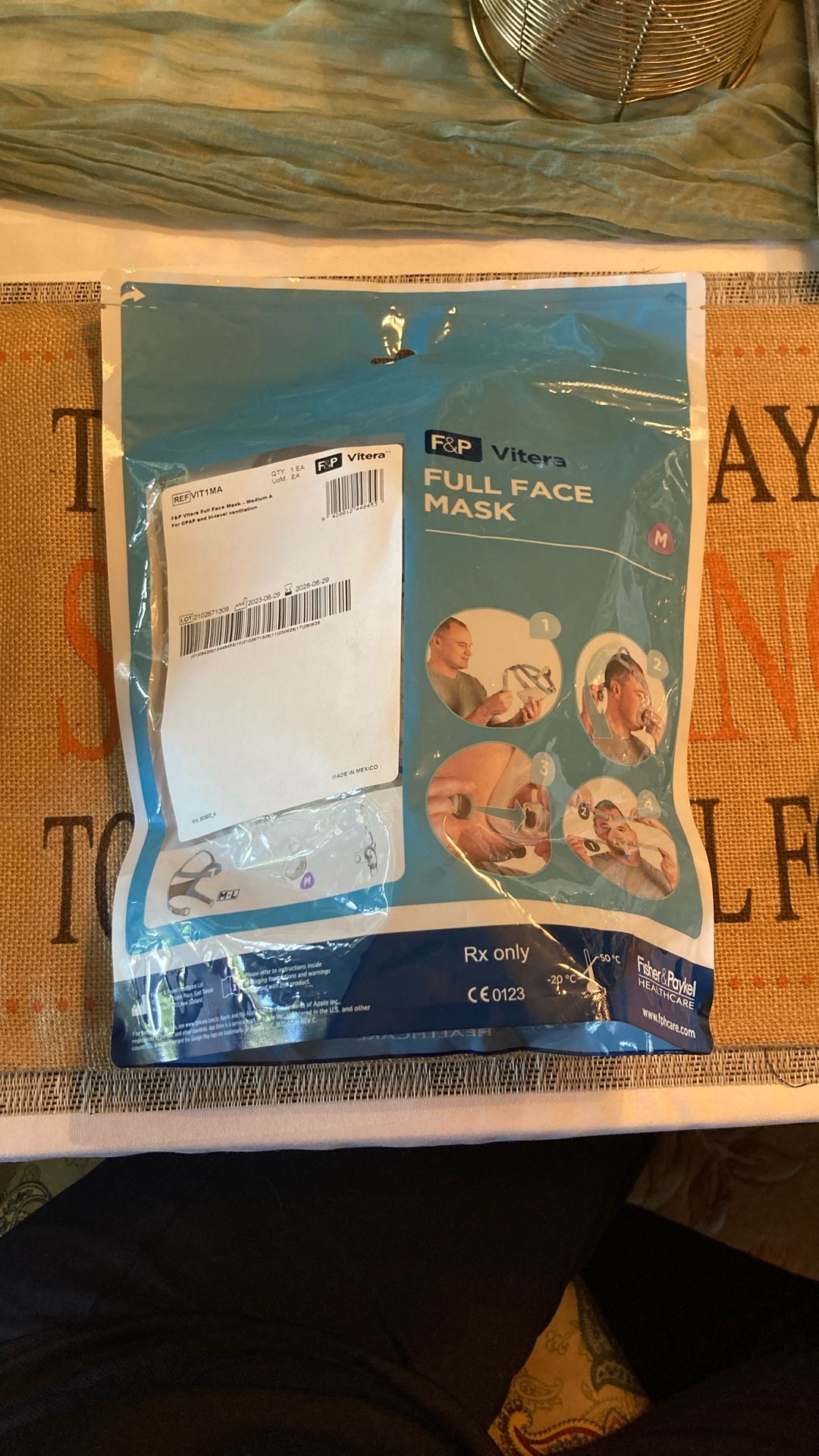 Full Face Mask  F&P Vitera