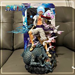 One Piece Action Figures Gear 5 Nika Luffy Sun God Nika Figurines Model Large Si