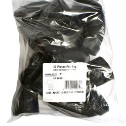Charlotte Pipe 2 in 90 Degree ABS Elbow (10 Pack)