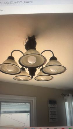 5 lights chandelier