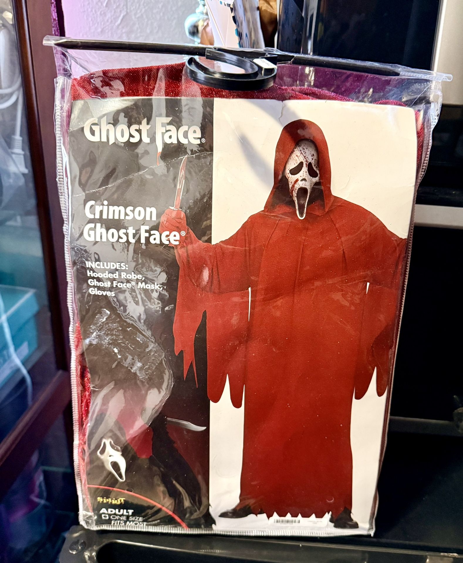 Crimson Red Ghostface Halloween Costume