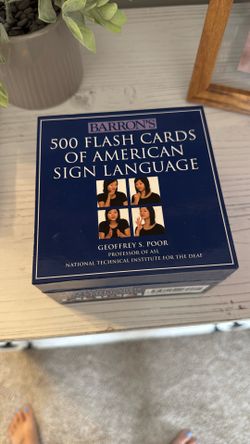 500 American Sign Language Flashcards