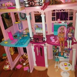 Barbie Doll House With Accessories 