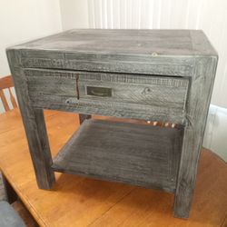 PGT Reclaimed Wood Side Table 