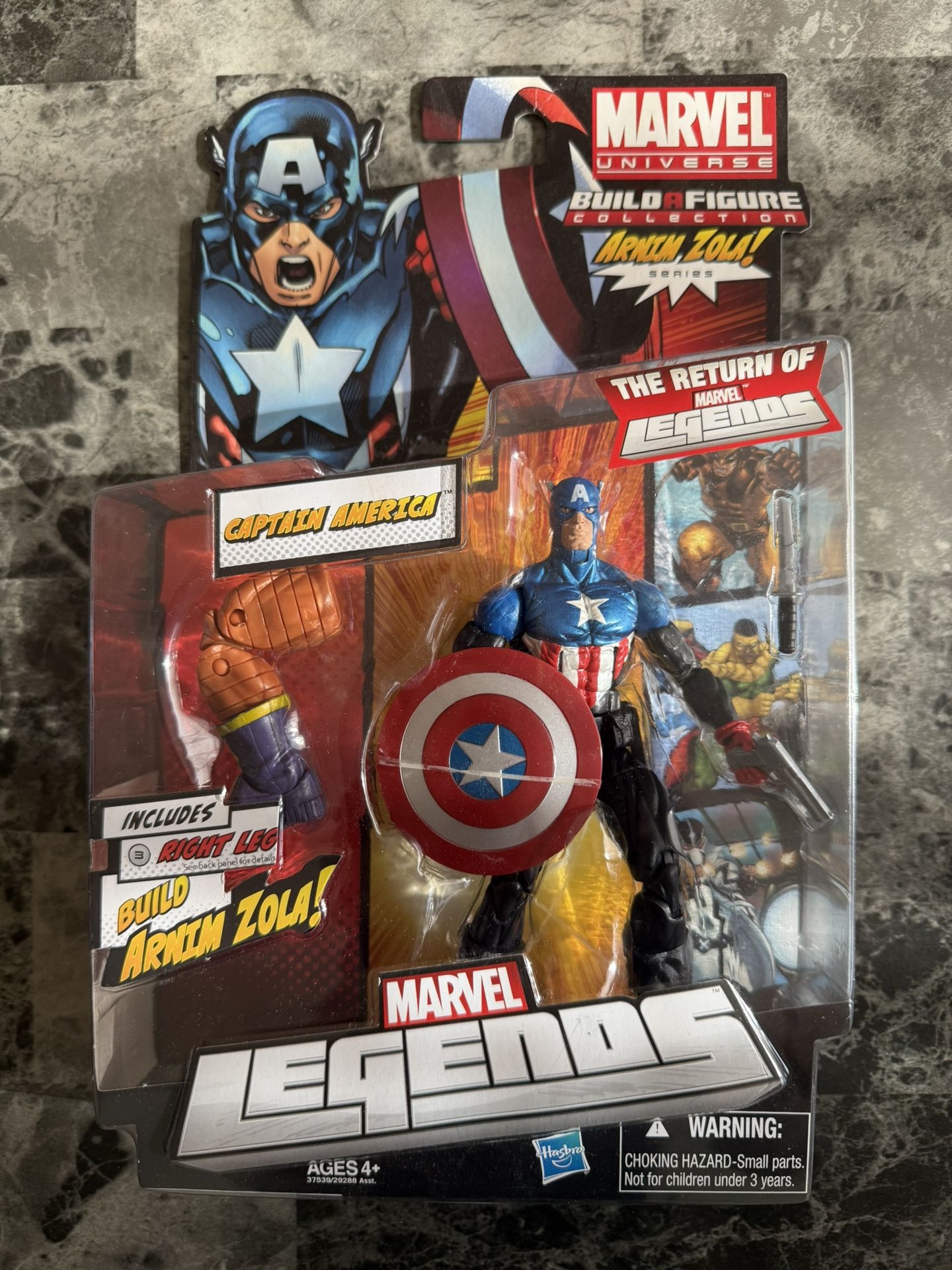 Marvel Legends Captain America Steve Rogers BAF Arnim Zola New Sealed