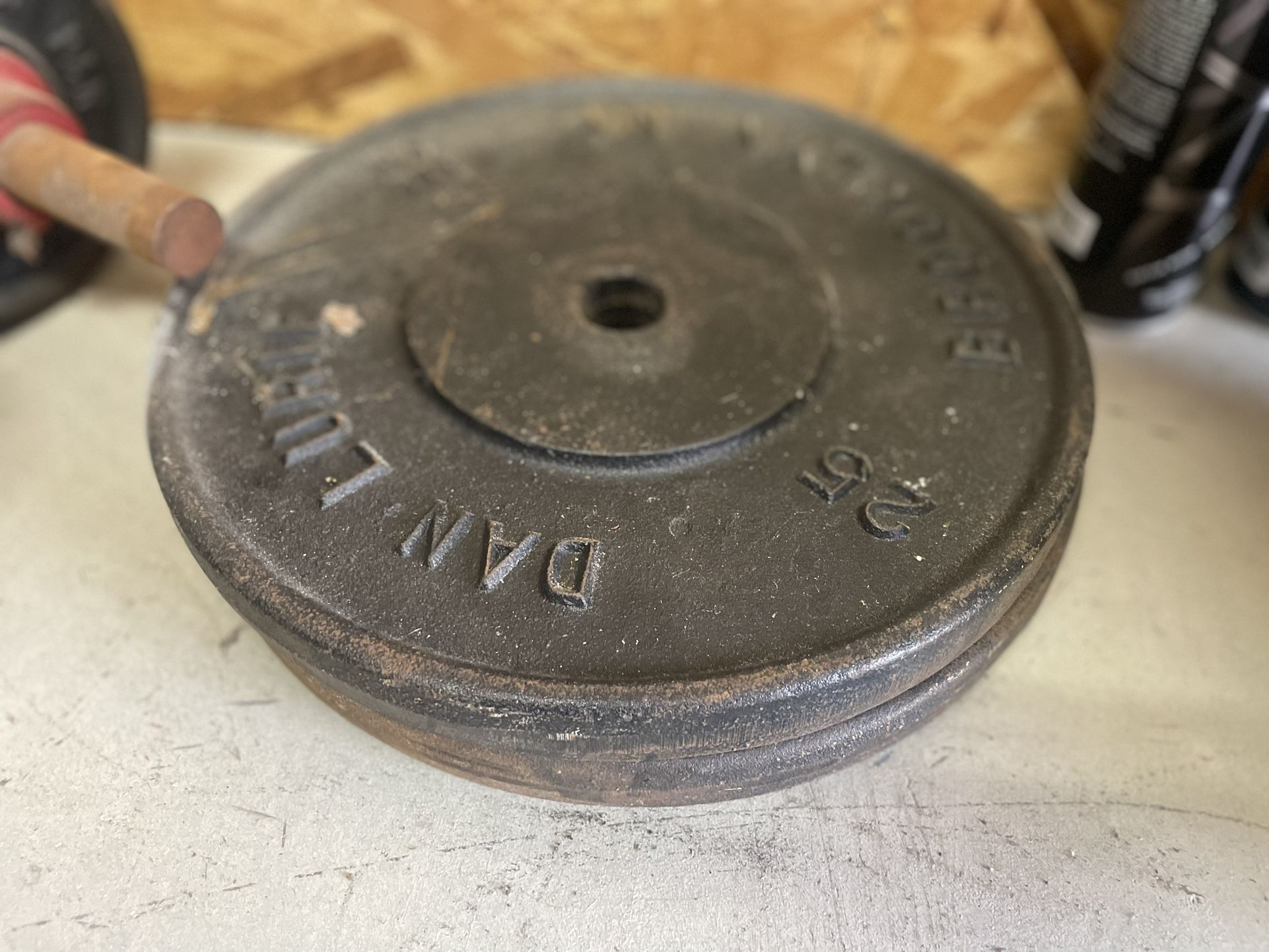 Over 100lbs In Pig Iron. Old School Weights