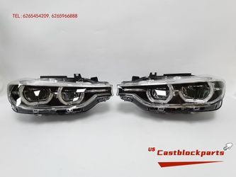 2016-2018 BMW 3 Series LED Non-AFS Headlights Pair OEM
