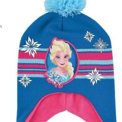 Disney Girls' Frozen Winter Hat  Kids  Elsa and Anna Beanie  