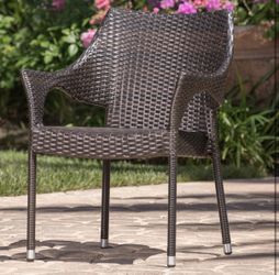 NEW IN PATIO CHAIR FOR SALE Outdoor Wicker Stacking Dining Chair