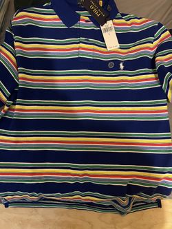 Polo Ralph Lauren stripe-print cotton polo shirt