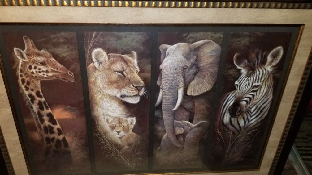 Big Safari Picture. Great Condition. $40