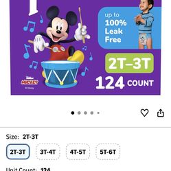 Huggies Pull ups size 2/3T (124)count pick up ***75051**